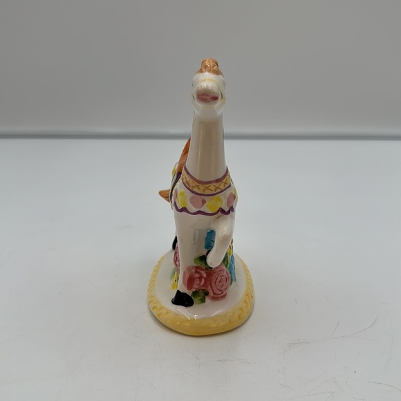 Vintage 1993 Handcrafted Merry-Go-Round Carousel Horse Porcelain Ceramic Pastel - Picture 2 of 16